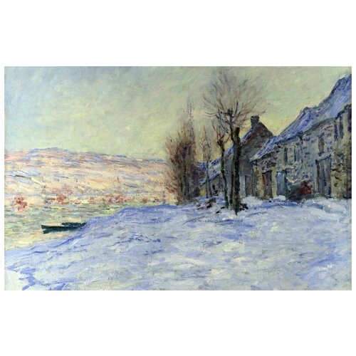    Lavacourt under Snow   46. x 30. 1350