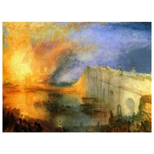        (The Burning of the Houses of Parliament) Ҹ  40. x 30.,  1220   