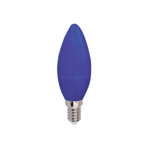   Ecola candleLED color 6,0W 220V E14 Blue     103x37 110