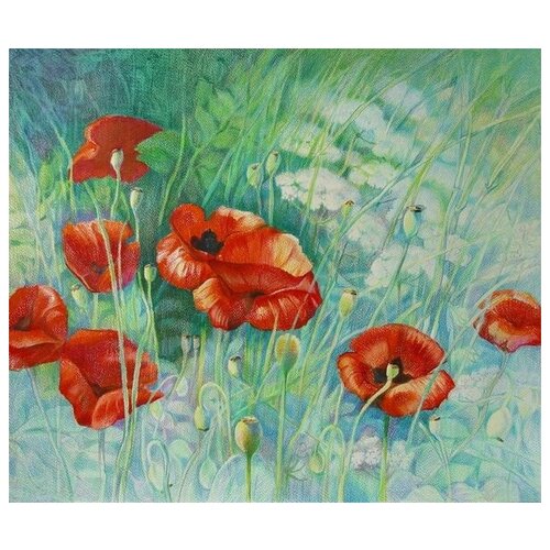     (Poppies) 30 59. x 50. 2250