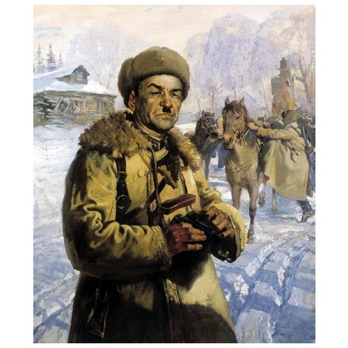        (Portrait of General Panfilov)   30. x 36.,  1130   