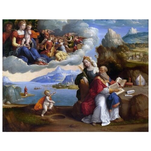        (The Vision of Saint Augustine)   39. x 30.,  1210   
