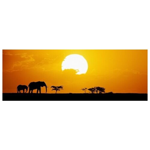 ������ �� ������ ����� � ������ (Elephants in Africa) 85��. x 30��. 2190�