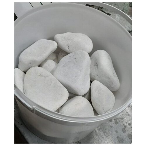 Камни для бани Кварц галтованный 8-15 см упаковка 10 кг 1011р