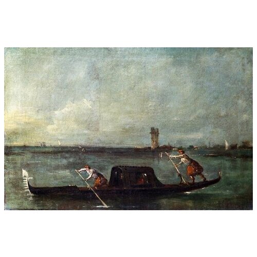       (A Gondola on the Lagoon near Mestre)   46. x 30. 1350