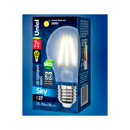 - LED E27 7 A60-7W/WW/FR Uniel 365