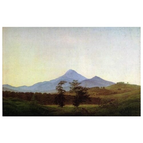         (Mountain landscape with two trees)    46. x 30. 1350