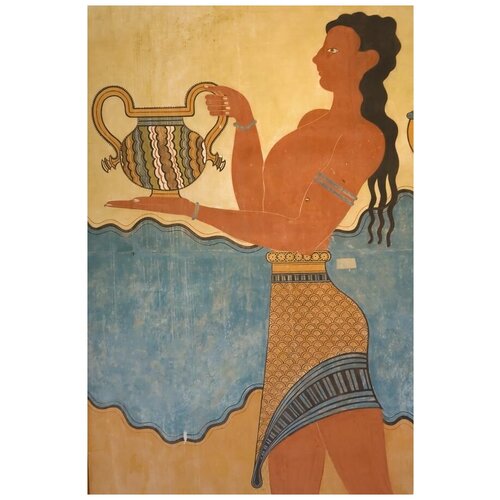        (A fresco in the Palace of Knossos) 40. x 60. 1950