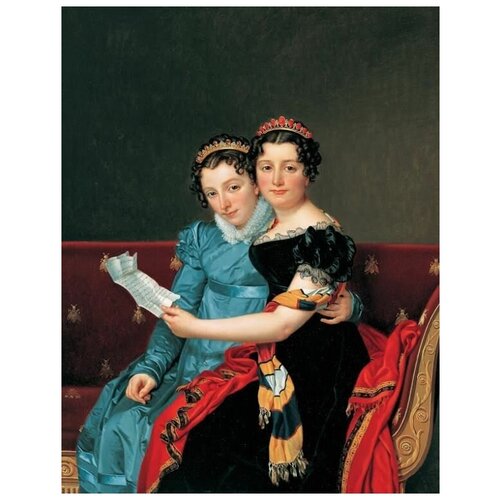 ����������� �� ������ �������� � ������� �������� (1821) (Zenaide and Carlotta Bonaparte) ����� ���-��� 30��. x 39��. 1210�