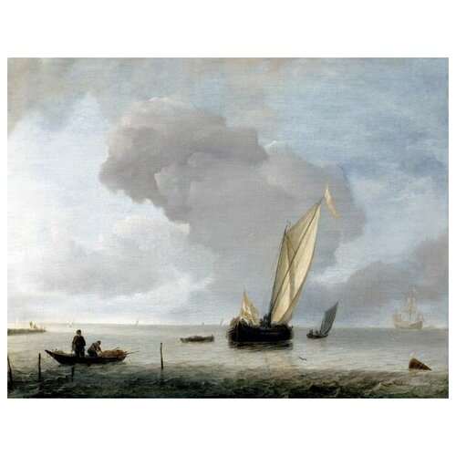 ����������� �� ������ ��������� ����������� ���� ��� ������ ����� (A Small Dutch Vessel before a Light Breeze) ������� �� 65��. x 50��. 2410�