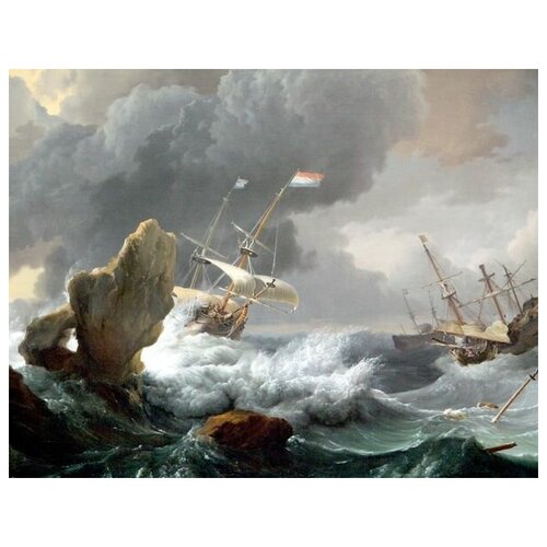          (Ships in Distress off a Rocky Coast)   52. x 40. 1760