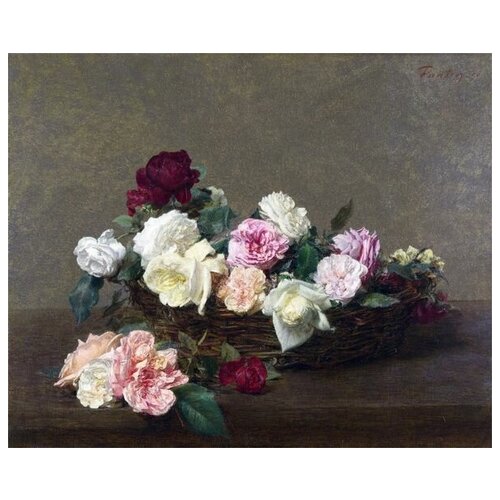       (A Basket of Roses) -  37. x 30. 1190