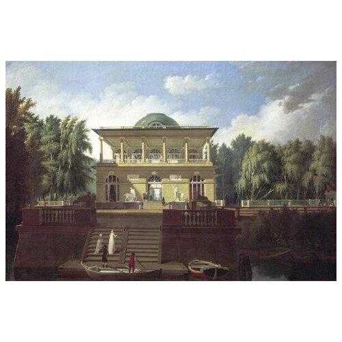          (View of the Stroganov villa in St. Petersburg)   45. x 30. 1340