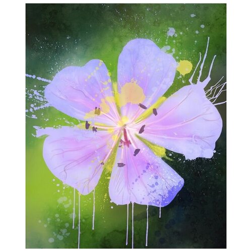      (Purple flower) 30. x 37. 1190