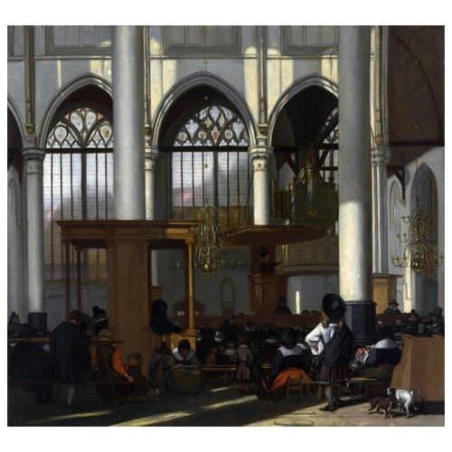       (The Interior of the Oude Kerk, Amsterdam)   33. x 30. 1070