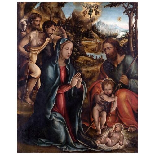         (The Nativity with the Infant Baptist and Shepherds)  50. x 62. 2320