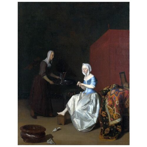        (A Young Lady Trimming her Fingernails)   50. x 64.,  2370   