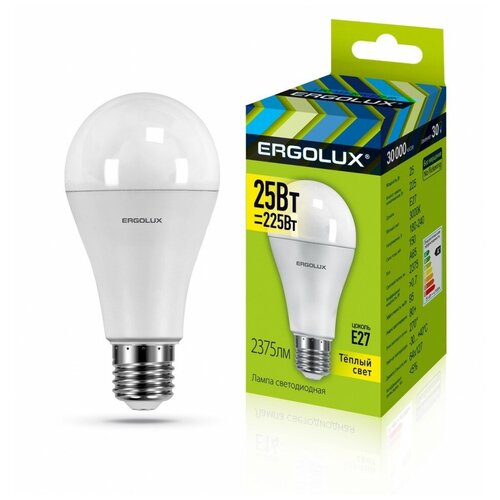 .   LED-65-25W-E27-3K (25=225 2375Lm E27 3000K 180-240) Ergolux 296