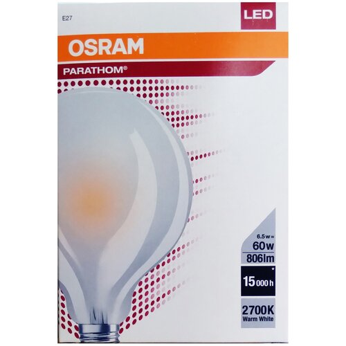   OSRAM  G95 E27 6,5 220 806 2700   ,  1 839