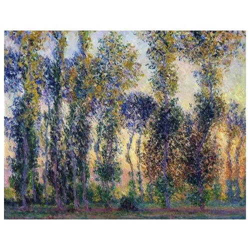����������� �� ������ ������ �� ������� (Poplars at Giverny, Sunrise) ���� ���� 64��. x 50��. 2370�
