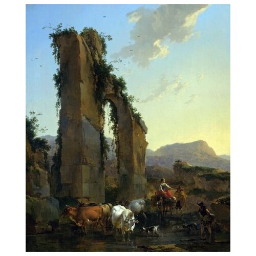        (Peasants by a Ruined Aqueduct)   50. x 60.,  2260   