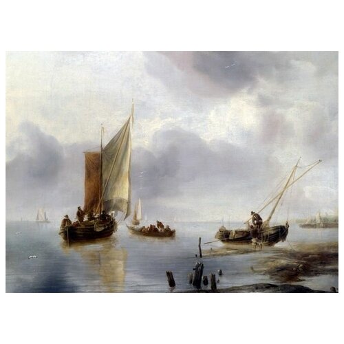          ( A Small Vessel in Light Airs, and Another Ashore)   55. x 40.,  1830   