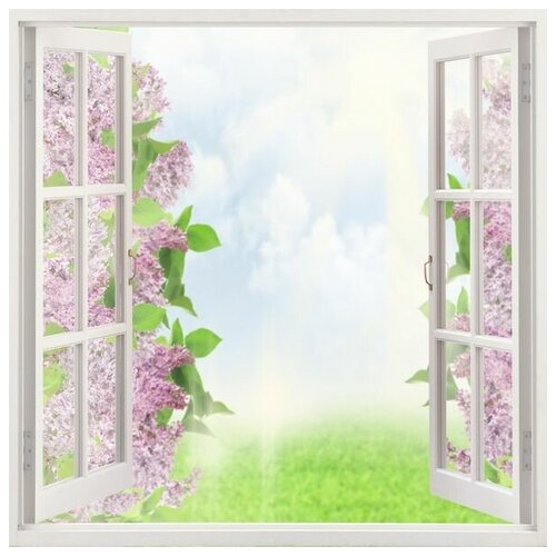       (Lilacs outside the window) 60. x 60. 2570