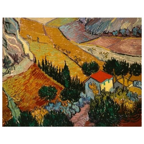        (Landscape with House and Ploughman)    38. x 30. 1200