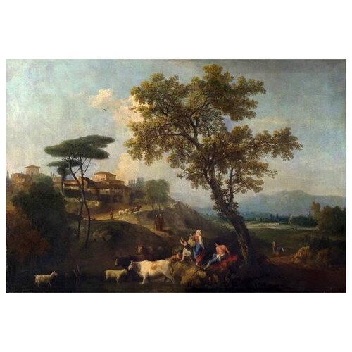          (Landscape with Cattle and Figures)   44. x 30. 1330