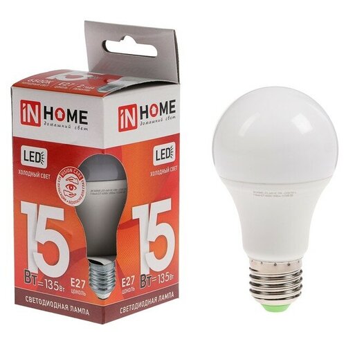 ����� ������������ IN HOME LED-A60-VC, �27, 15 ��, 230 �, 6500 �, 1430 �� 260�