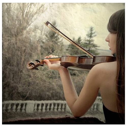        (Girl playing the violin) 61. x 60. 2610
