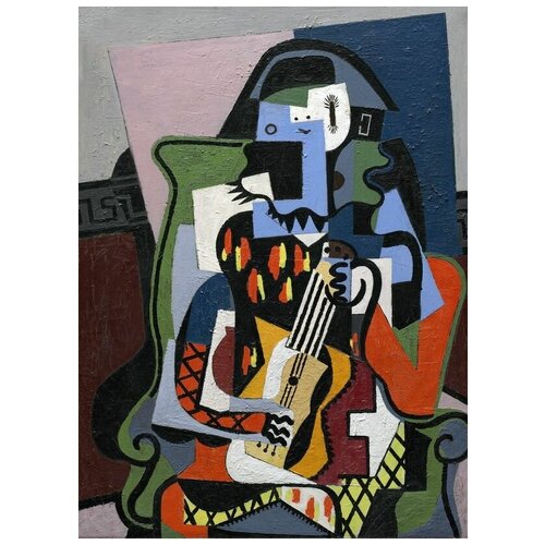      (Harlequin musician)   50. x 68. 2480