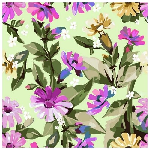       (Purple flowers) 2 40. x 40.,  1460   
