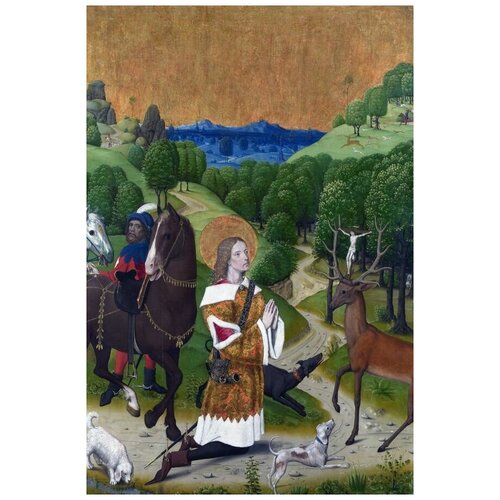       (The Conversion of Saint Huber) 40. x 60. 1950