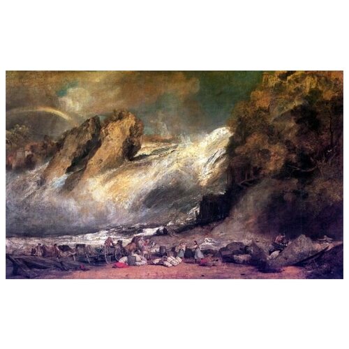         (Fall of the Rhine at Schaffhausen) Ҹ  49. x 30. 1420