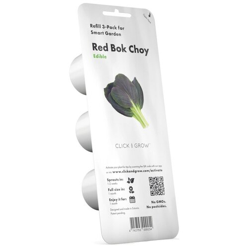 Набор картриджей для умного сада Click and Grow Refill 3-Pack Красная капуста Пак Чой (Red Bok Choy) 1790р
