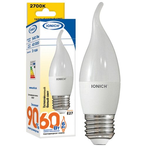   LED    6W E27 540 2700 220V IONICH (UNIVersal), . 1633 122