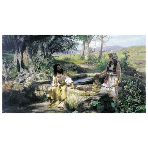        (Christ and the Samaritan woman)   73. x 40.,  2300   