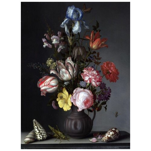         (Flowers in a Vase with Shells and Insects)     40. x 54. 1810