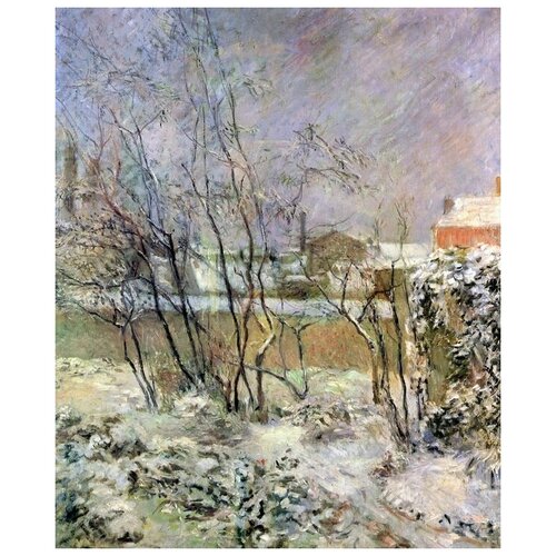 ����������� �� ������ ��� � ����� (Garden in Snow) ����� ���� 50��. x 61��. 2300�