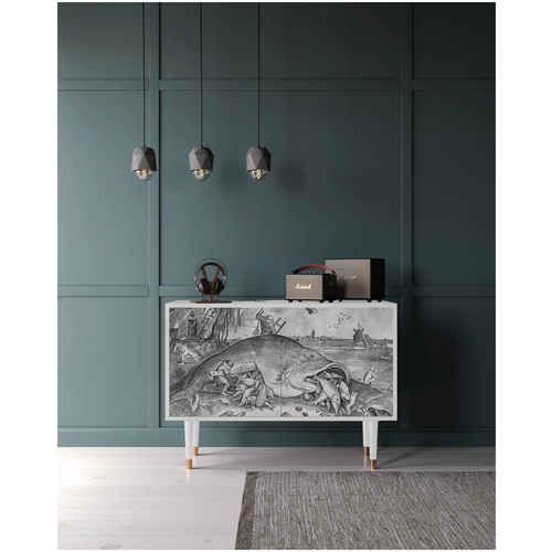  - STORYZ - BS4 Big Fish Eat Little Fish by Pieter Bruegel, 115 x 85 x 48 ,  40990