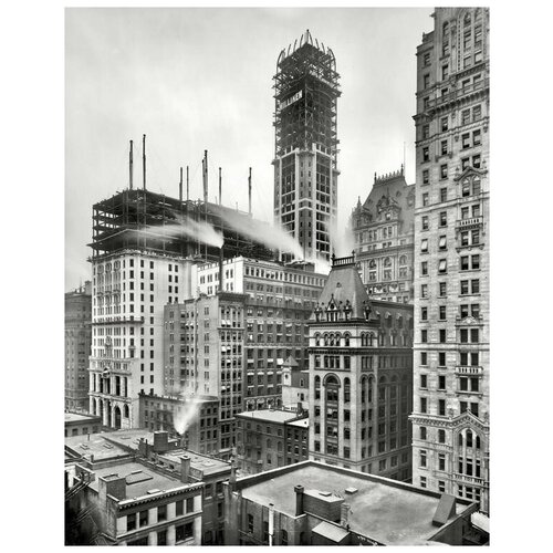       - (Construction of buildings in New York) 50. x 63. 2360