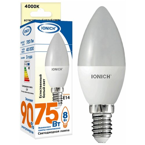 IONICH      ILED-SMD2835-C37-8-720-230-4-E14 1300 1535 320