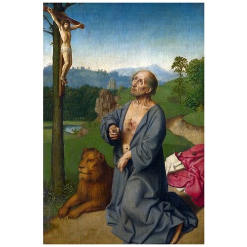      (Saint Jerome in a Landscape)   30. x 45. 1340