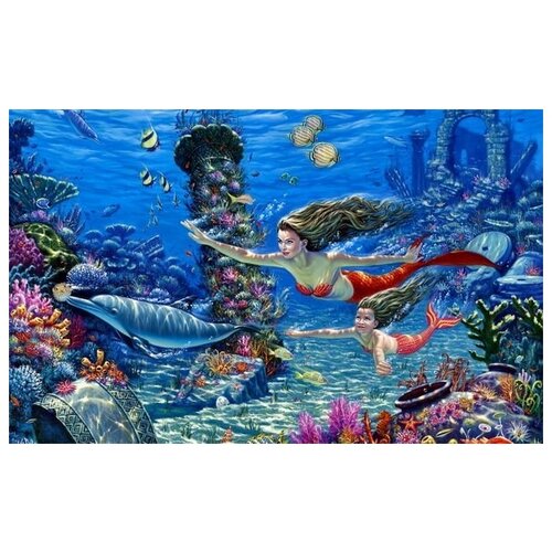 ����������� �� ������ ������� (Mermaids) ������� ��� 64��. x 40��. 2060�