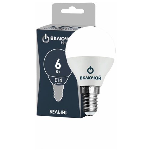 ����� ������������ 6W E14 ����� 4000K 220V (LED PREMIUM G45-6W-E14-W) ������� 177�