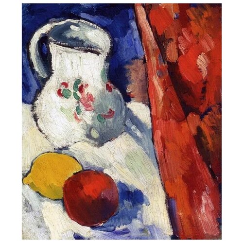         (Still Life with Pitcher and Fruit)   50. x 59. 2250