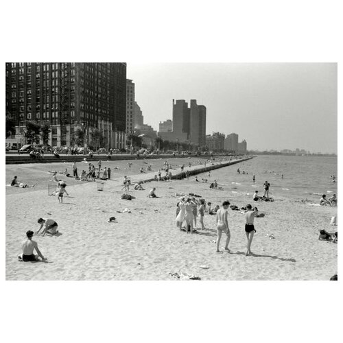         1941-  (Beach in Chicago in June 1941) 46. x 30. 1350