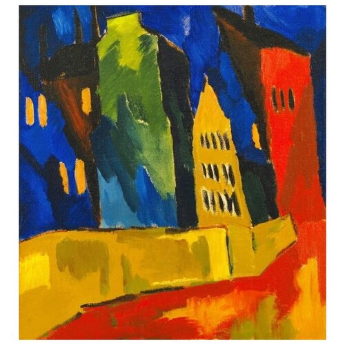      (Houses at Night) -  40. x 44. 1580