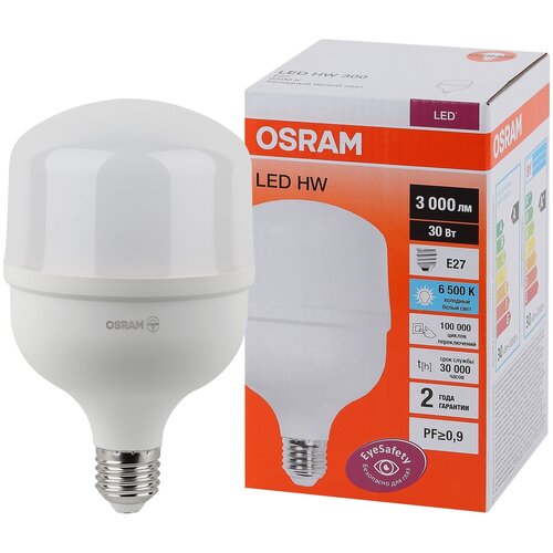 ����� 30�� 76797 LED HW 30W/865 230V E27 3000�� 6500K ������������ ������� ���� OSRAM 640�